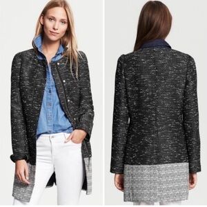 Banana Republic size small tweed color block blazer coat
